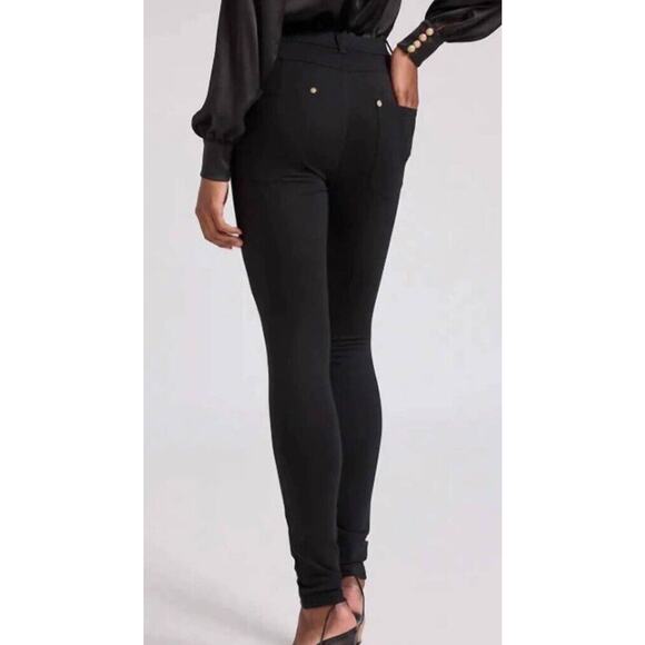 NWT Generation Love Black Dylan Ponte Skinny Ankle Pants Zipper Detail Size 00 - Picture 2 of 14